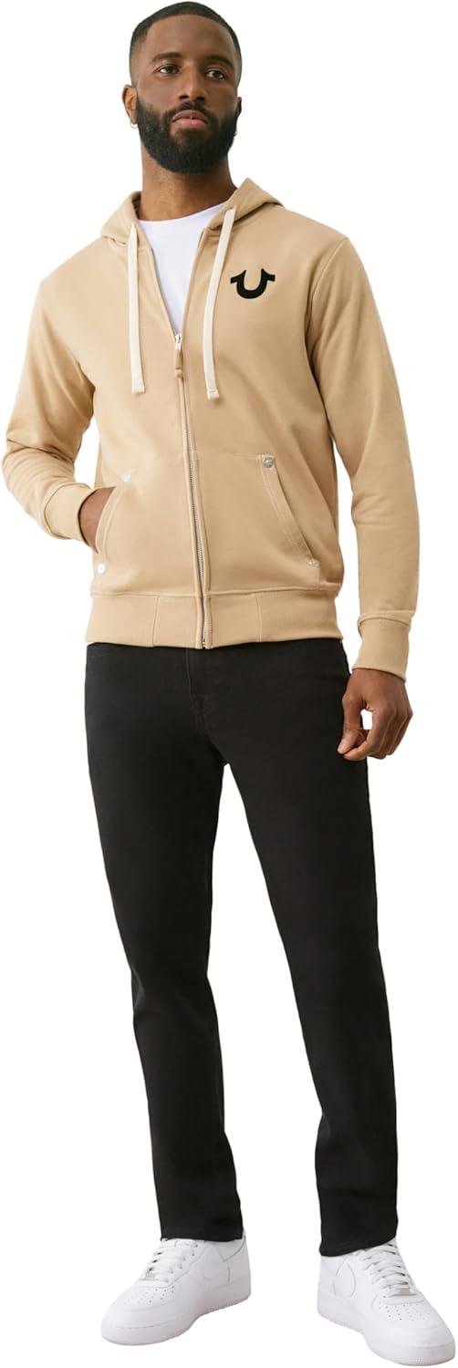 imageTrue Religion Mens Buddha Logo Zip Hoodie SweatshirtTravertine