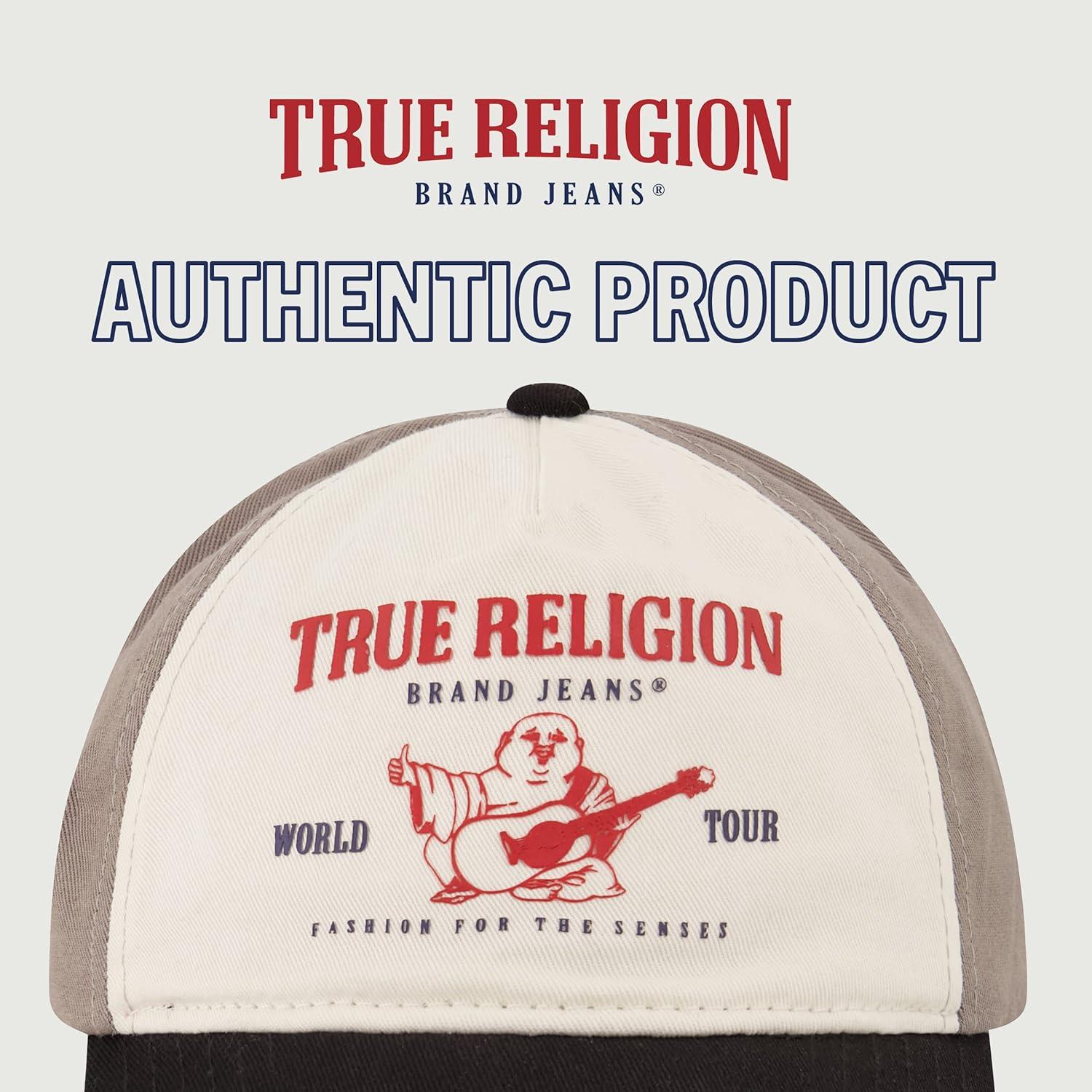 imageTrue Religion unisexadult True Religion Kids Hat With Buddah Logo 5 Panel Cotton Twill Adjustable Baseball CapBlack