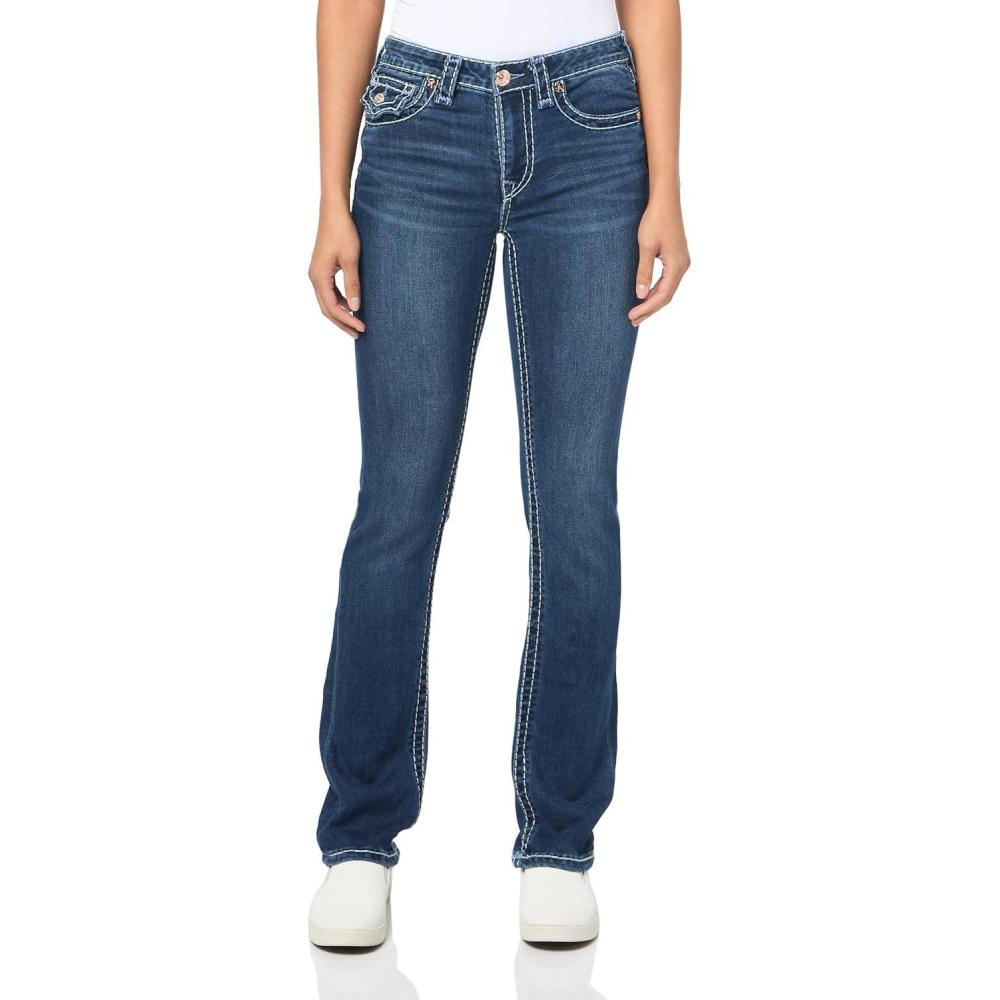 imageTrue Religion Billie MID Rise Straight Super T Jeans for Womens Delilah ColorDelilah
