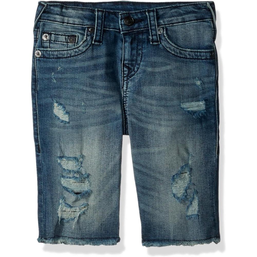 imageTrue Religion Boys Geno ShortsRipped Path Wash