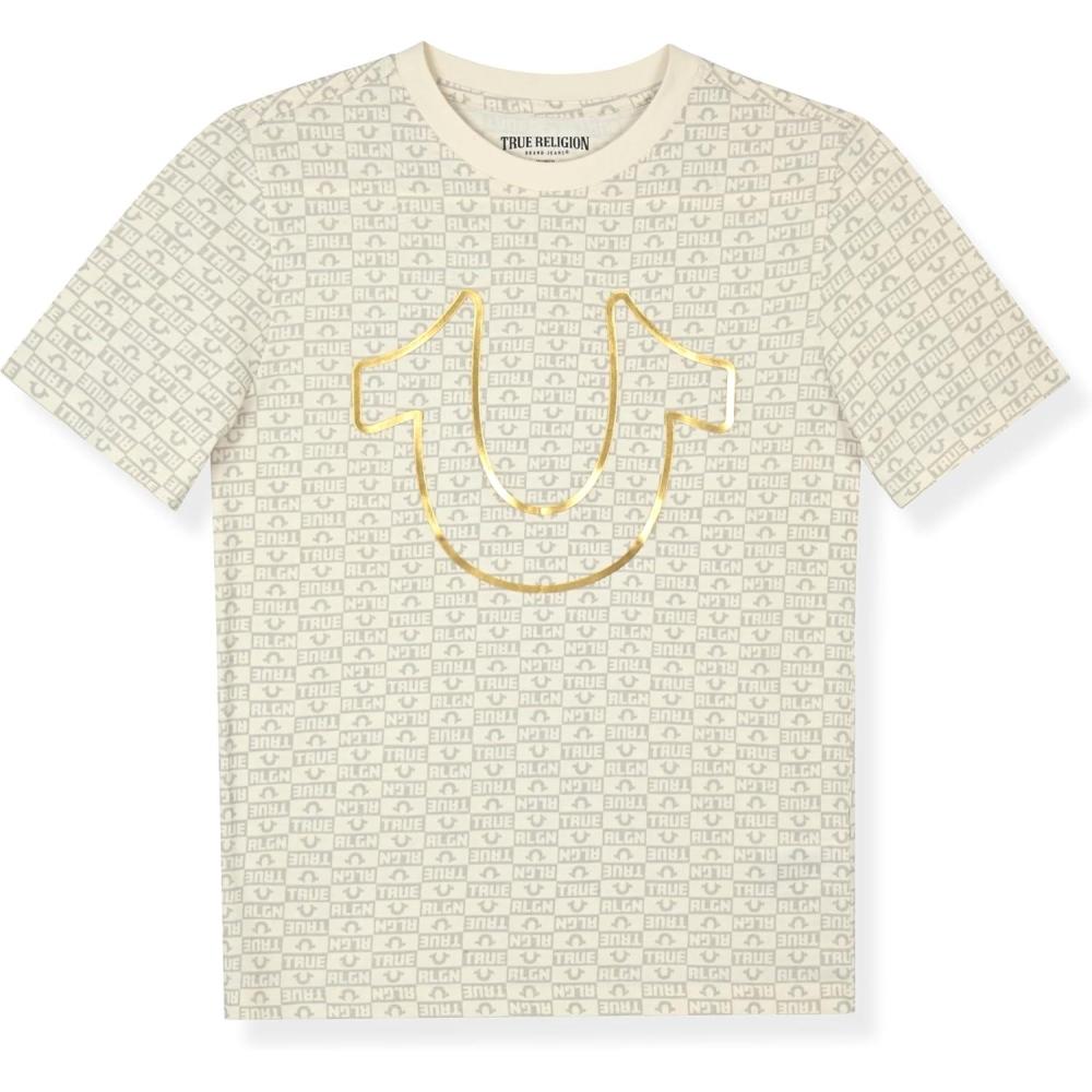 imageTrue Religion Boys Tee Shirts Short Sleeve Cotton TShirt for Boys Graphic TeesVapor Grey