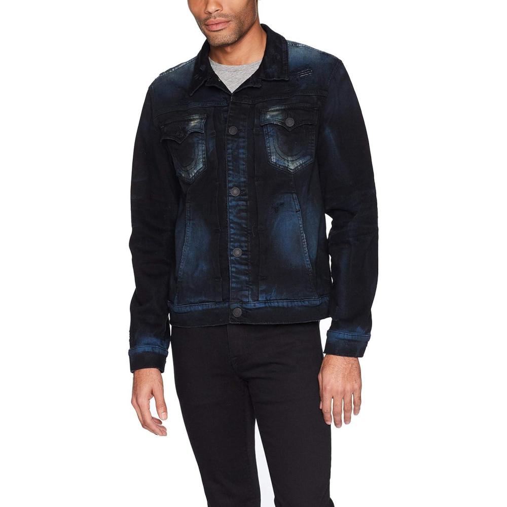 imageTrue Religion Mens Dylan Denim JacketBlue Blaze