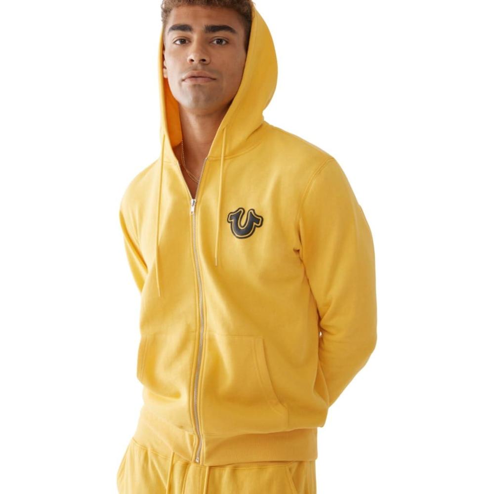 imageTrue Religion Mens Puff Print Core Zip Up Hoody Full Zip with GraphicGold Coast