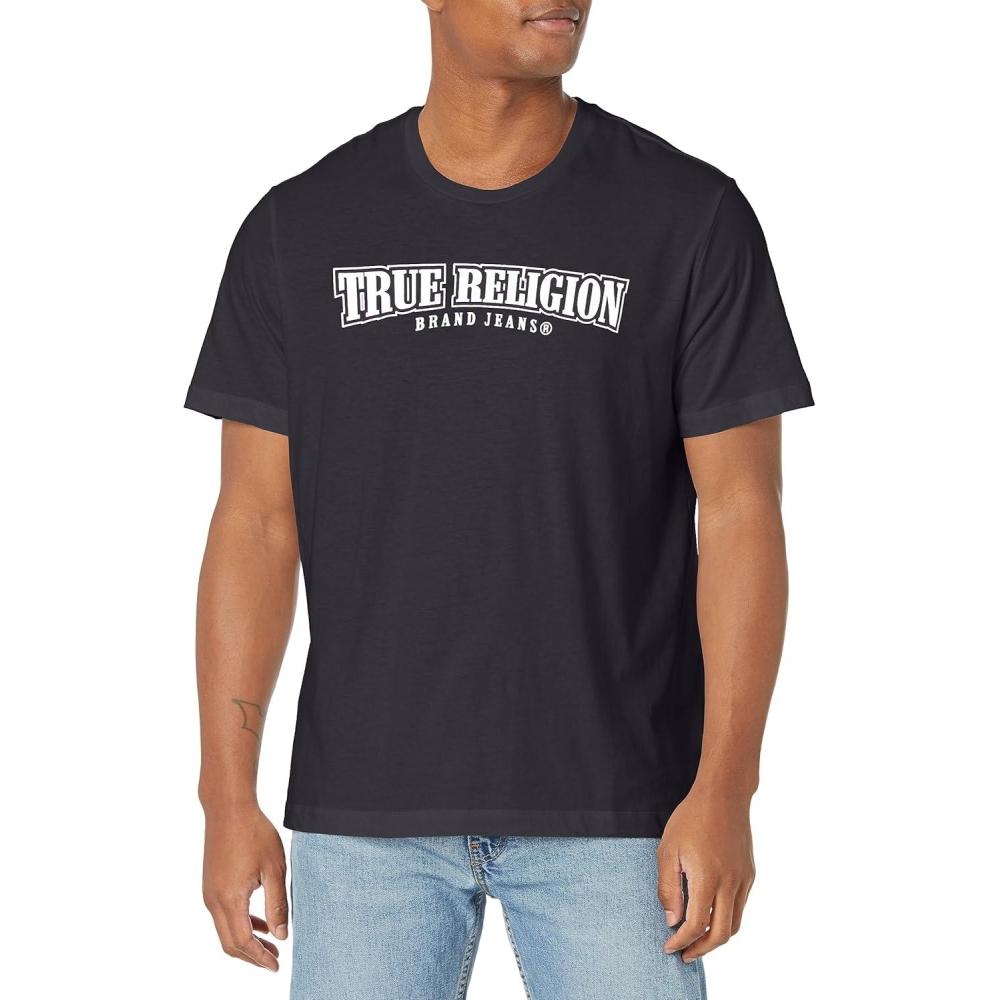 imageTrue Religion Mens Relaxed Nu Brush TeeJet Black
