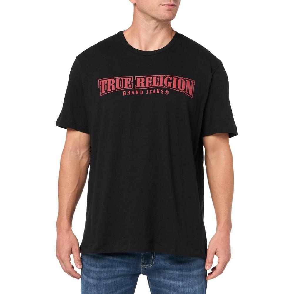 imageTrue Religion Mens Relaxed Overt Painted TeeBlack