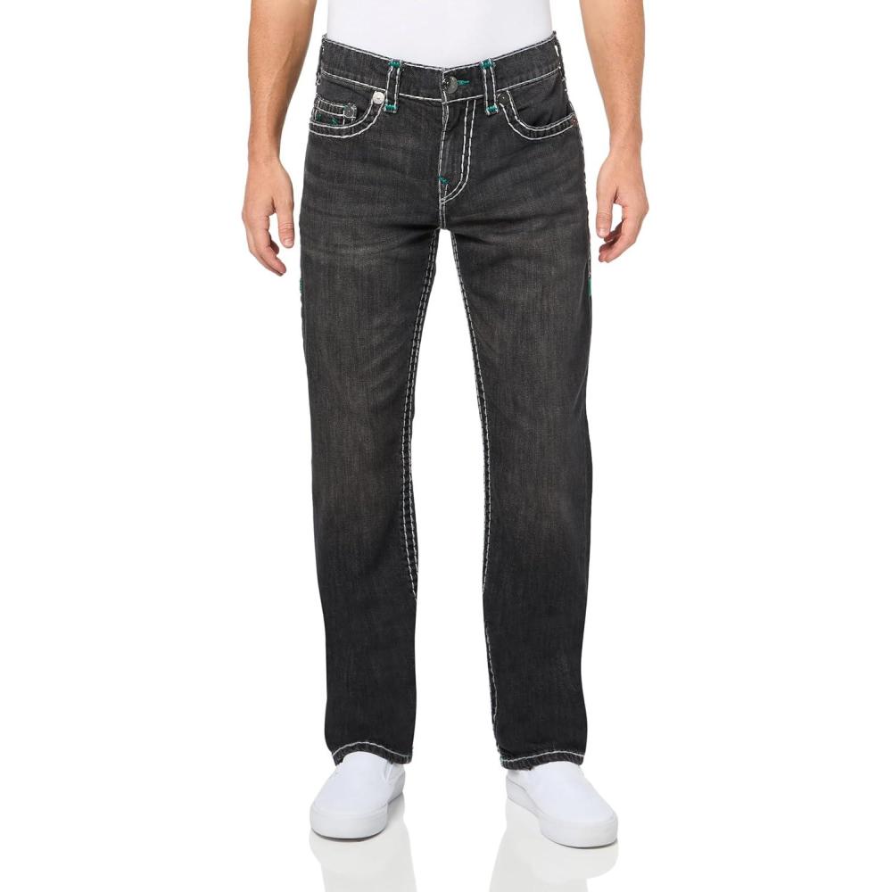 imageTrue Religion Mens Ricky Nf Super TJeansGrove St Black Wash