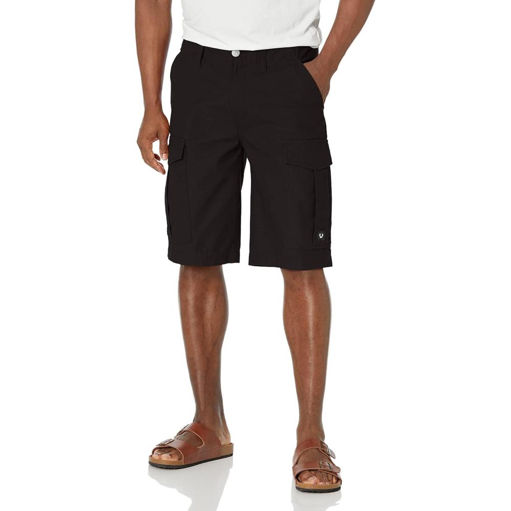 imageTrue Religion Mens Sn Cargo ShortsJet Black