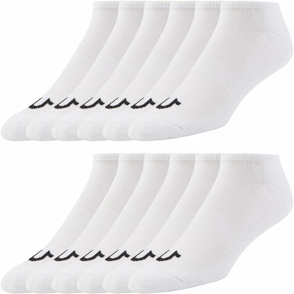 imageTrue Religion Mens Socks 6 ampamp 12 Pairs No Show Socks for Men Premium Athletic Shoe Size 81212 Pairs White