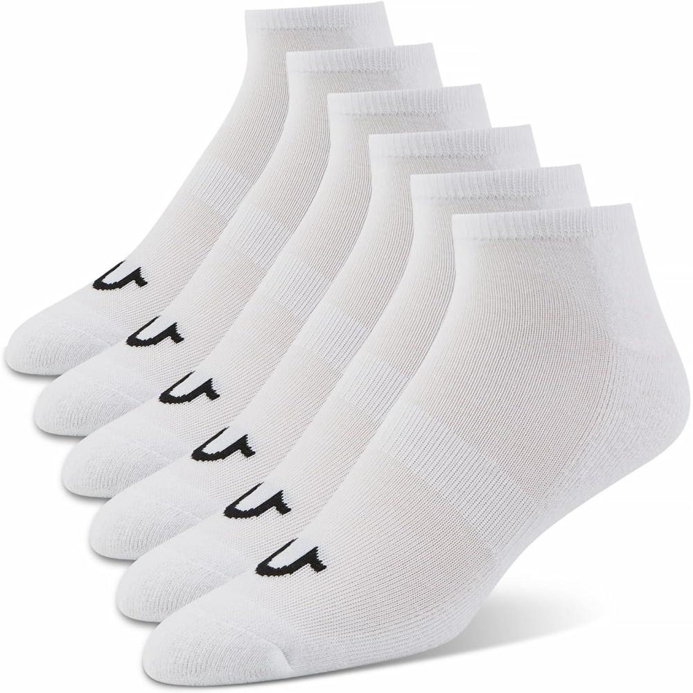 imageTrue Religion Mens Socks 6 ampamp 12 Pairs No Show Socks for Men Premium Athletic Shoe Size 8126 Pairs White