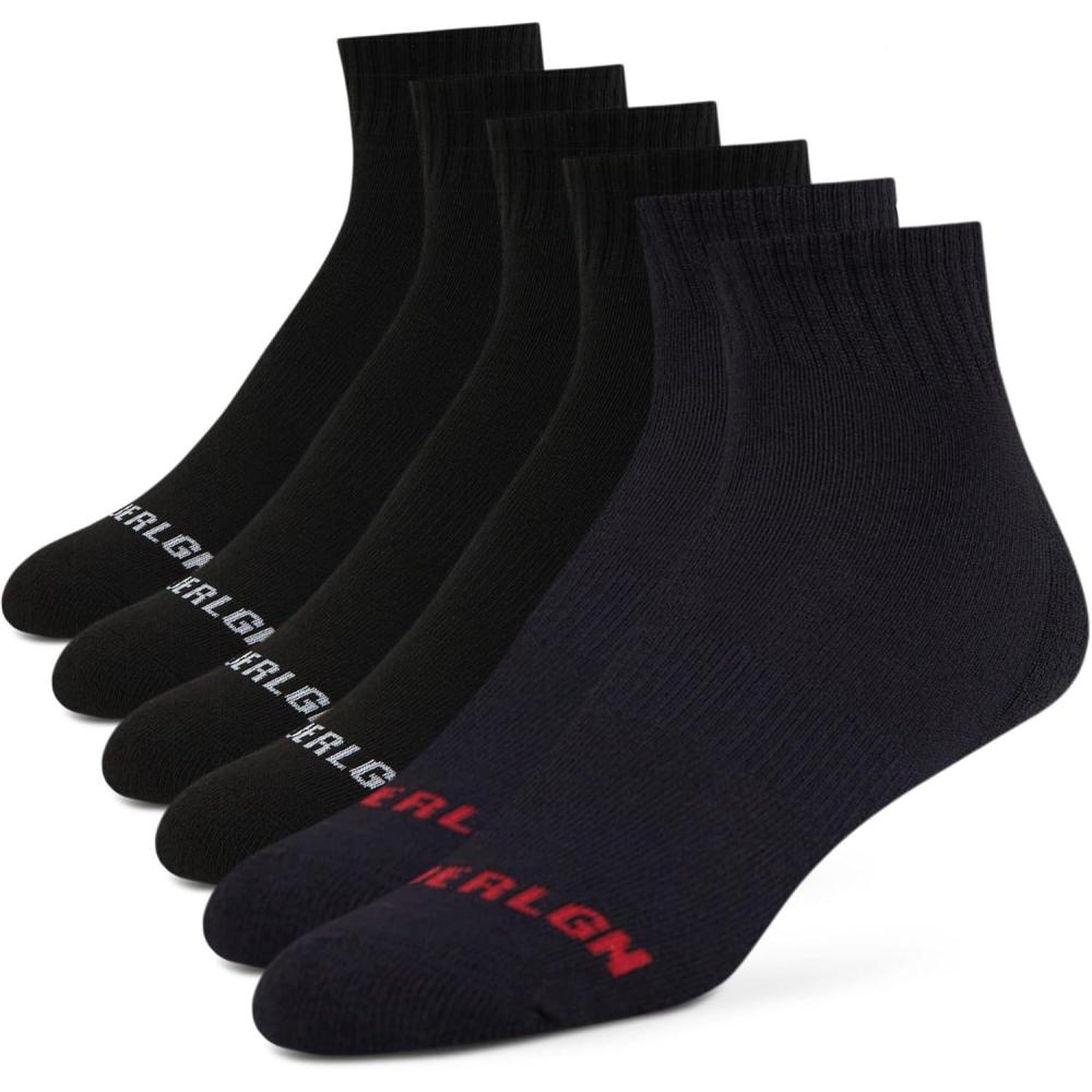 imageTrue Religion Mens Socks Ankle Socks for Men 6 ampamp 12 Pairs Quarter Premium Athletic Shoe Size 8126 Pairs Black