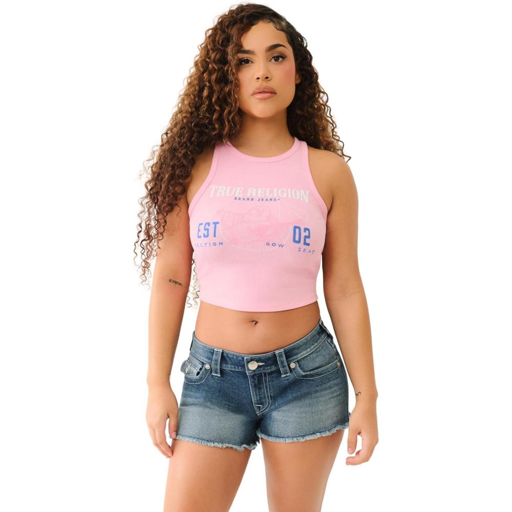 imageTrue Religion Womens Buddha Goddess TankPrism Pink
