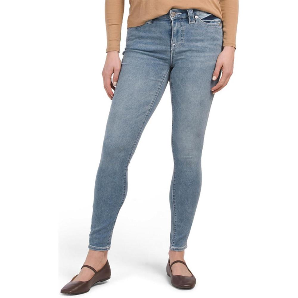 imageTrue Religion Womens Jennie Mid Rise Curvy Fit Skinny Ankle JeanLight Breaker