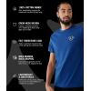 Made from 100% Cotton, This Mens t-Shirt Offers Premium Construction and Lasting Durability.(Cobalt)
