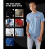 Made from 100% Cotton, This Mens t-Shirt Offers Premium Construction and Lasting Durability.(Oasis Blue)