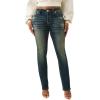 True Religion Billie Mid Rise Big T Straight Jeans for Women