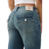 True Religion Bobbi Baggy Jeans | Women’s Wide Leg Denim with Distressed Hem, & Flap Pockets