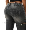 True Religion Bobbi Low Rise Baggy Women’s Jeans | Big T Stitching, Horseshoe Back Pockets