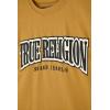 True Religion Boys 3 Piece Fleece Jogger Sets – Complete Hoodie, Tee & Sweatpants Outfit for Everyday Style(Black-mustard)