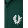 True Religion Boys Fleece Hoodies – Premium Zip Front & Pullover Sweatshirts, Stylish Design & Comfort(Green Zip)