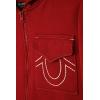 True Religion Boys Fleece Hoodies – Premium Zip Front & Pullover Sweatshirts, Stylish Design & Comfort(Red Dahlia Zip)