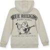 True Religion Boys Fleece Hoodies – Premium Zip Front & Pullover Sweatshirts, Stylish Design & Comfort(Stone Black Zip)