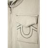 True Religion Boys Fleece Hoodies – Premium Zip Front & Pullover Sweatshirts, Stylish Design & Comfort(Stone Black Zip)