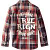 True Religion Boys’ TR Plaid Woven(Midnight Plaid)