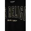 True Religion Boys Tee Shirts Short Sleeve Cotton T-Shirt for Boys Graphic Tees(Black-gold Metallic)