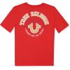 True Religion Boys Tee Shirts Short Sleeve Cotton T-Shirt for Boys Graphic Tees(Flame Red)