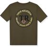True Religion Boys Tee Shirts Short Sleeve Cotton T-Shirt for Boys Graphic Tees(Olive-gold)