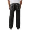 True Religion Coated Bobby Super T Flap Jeans for Men – 32” – Men’s Flap Pocket Jeans