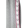 True Religion Girls 2 Piece Fleece Hooded Jogger Set – Zip-Front Hoodie & Sweatpants Outfit(Grey Taping)