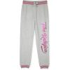 True Religion Girls 2 Piece Fleece Hooded Jogger Set – Zip-Front Hoodie & Sweatpants Outfit(Grey Varsity)
