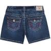 True Religion Girls Denim Shorts for Kids(Ocean Blue)