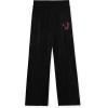 True Religion Girls Hoodie and Sweatpant Set Velour Jogger Sets for Girl Fashion Clothing(Black)