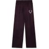 True Religion Girls Hoodie and Sweatpant Set Velour Jogger Sets for Girl Fashion Clothing(Ruby Grape)