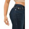 True Religion Jeans Women’s Denim Joey Mid Rise Flare Flap Single Needle Stitching Pant(Inidgo Upgrade)