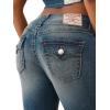 True Religion Joey Low Rise Flare Women’s Jeans | Vintage Denim with Flap Pockets & Iconic Stitching