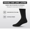True Religion Mens 8 Pairs Crew Socks for Men Premium Athletic Men’s Socks, Shoe Size 8-12(8 Pairs: Black)