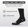 True Religion Mens 8 Pairs Crew Socks for Men Premium Athletic Men’s Socks, Shoe Size 8-12(8 Pairs: Black/White)