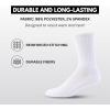 True Religion Mens 8 Pairs Crew Socks for Men Premium Athletic Men’s Socks, Shoe Size 8-12(8 Pairs: White)