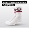 True Religion Mens 8 Pairs Crew Socks for Men Premium Athletic Men’s Socks, Shoe Size 8-12(White/Grey)
