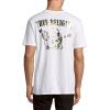True Religion Men’s Big Buddha Metallic Short Sleeve Tee(White)
