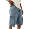 True Religion Men’s Big T Vinny Cargo Denim Short – Blue Legend Medium Wash(Blue Legend Medium Wash)
