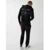 True Religion Men’s Buddha Logo Zip Hoodie Sweatshirt(Black)
