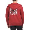 True Religion Men’s Buddha Logo Zip Hoodie Sweatshirt(Red Dahlia)