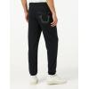 True Religion Mens Classic Logo Jogger Sweatpant(Black)