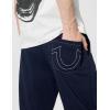 True Religion Mens Classic Logo Jogger Sweatpant(True Navy)