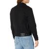 True Religion Men’s Denim Trucker Jacket – Black Jean Jacket for Men, Classic Lightweight Mens Denim Jacket(Body Rinse Black)