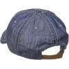 True Religion Men’s Distressed Horseshoe Baseball Cap(Dark Indigo)